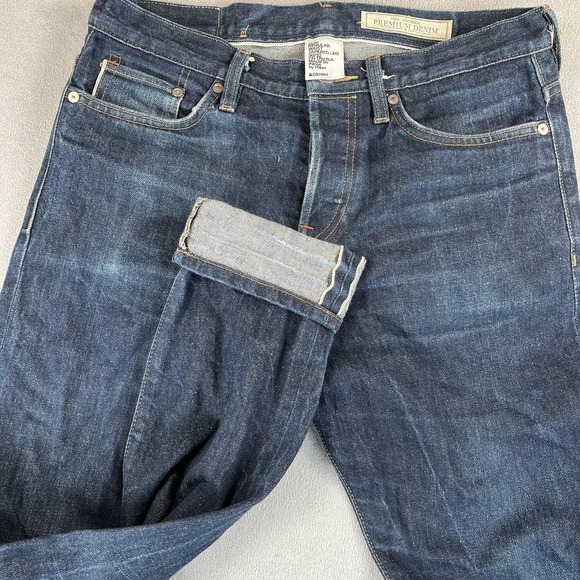 H&M &Denim Jeans Mens 30x32 Blue Slim Regular Tapered Leg Stretch